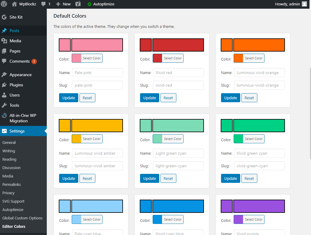 Custom Color Palette for Gutenberg - Foxtrot Media, Inc.